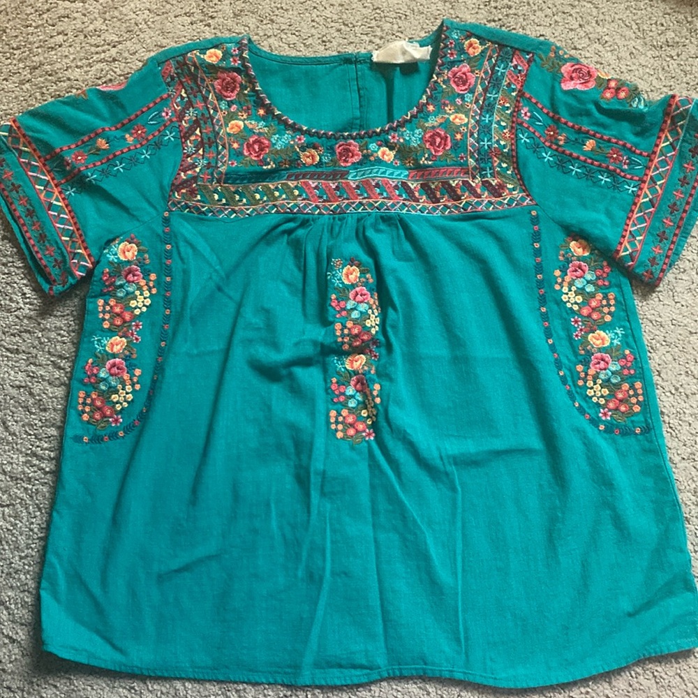 BEAUTIFUL EMBROIDERED SAVANNA JANE TOP